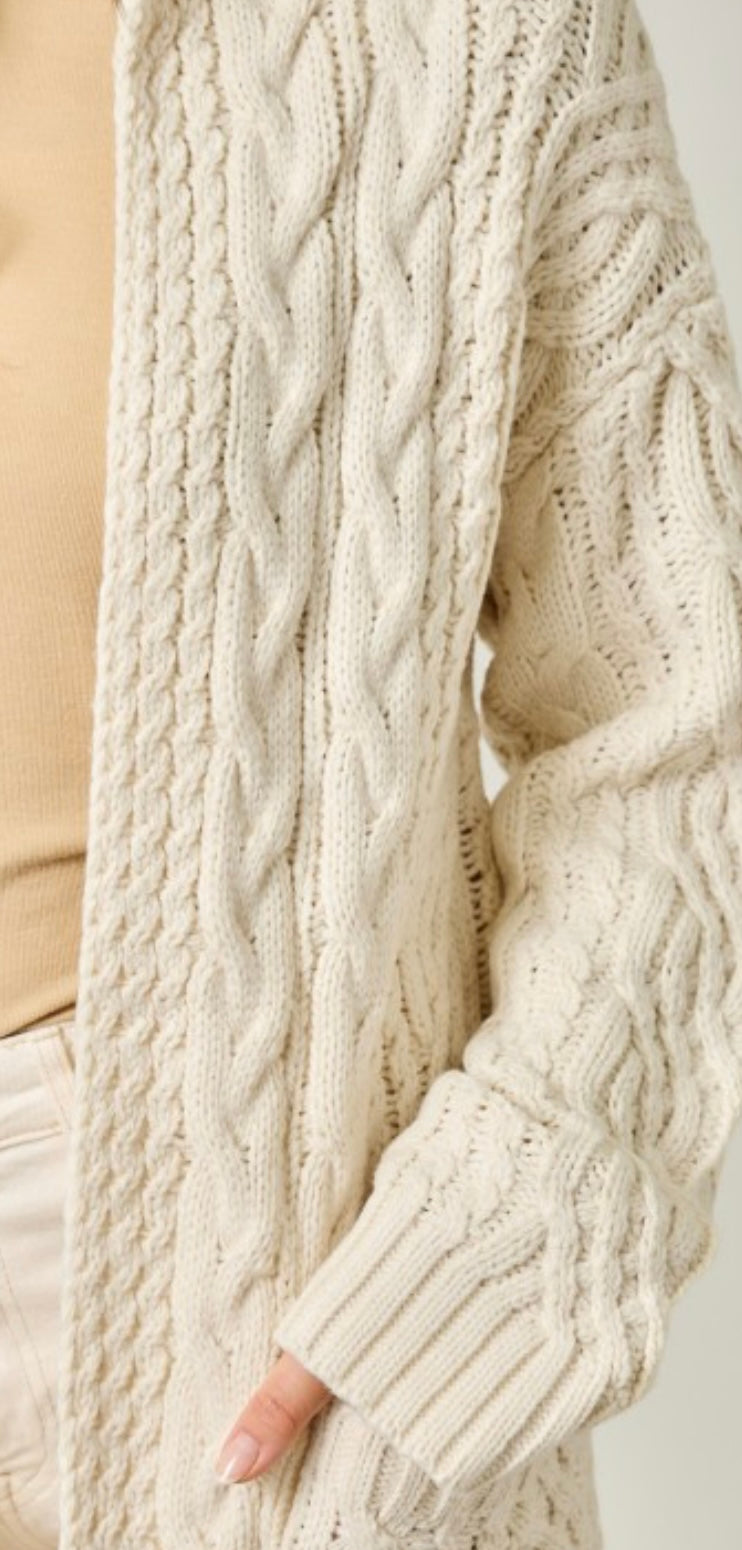 Midi Hoodie Cardigan