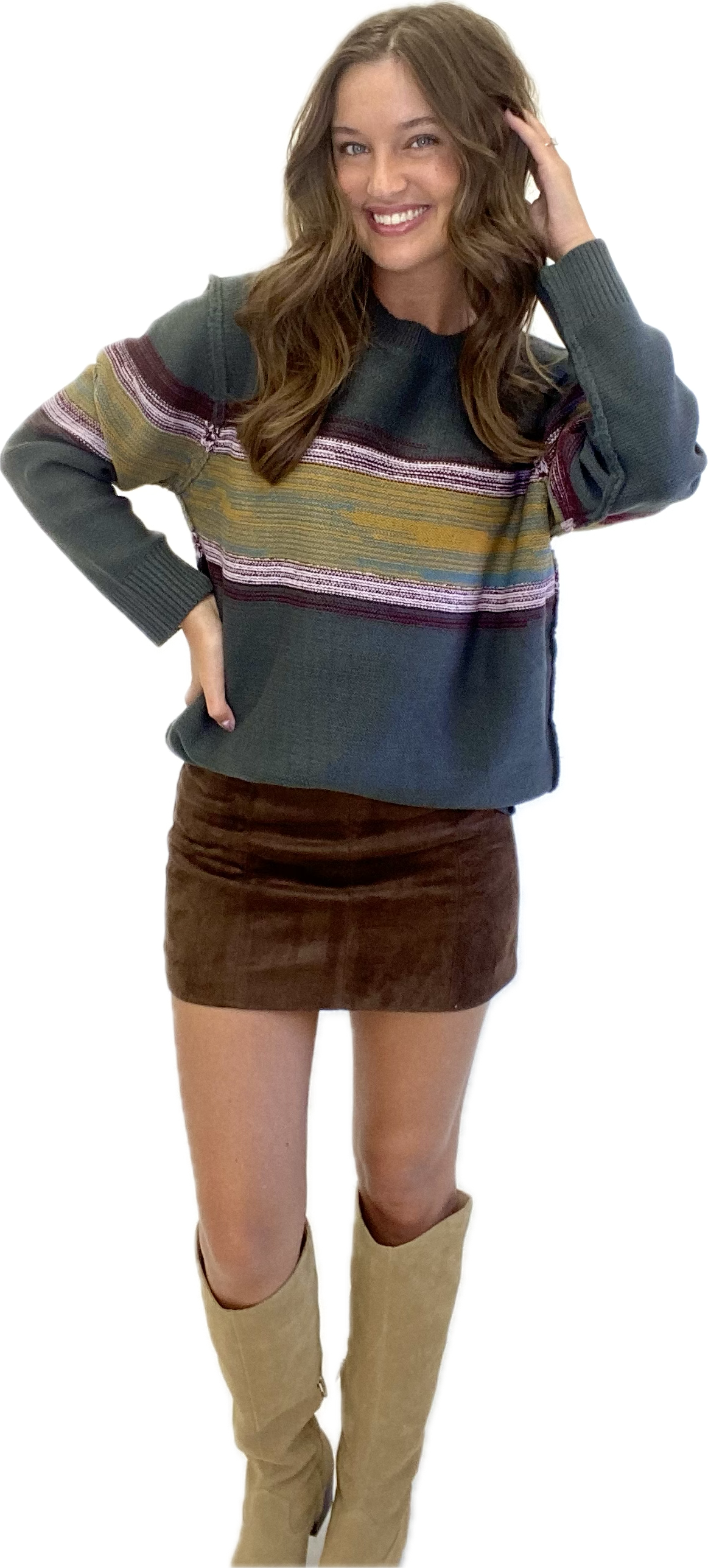Suede Mini Skirt
