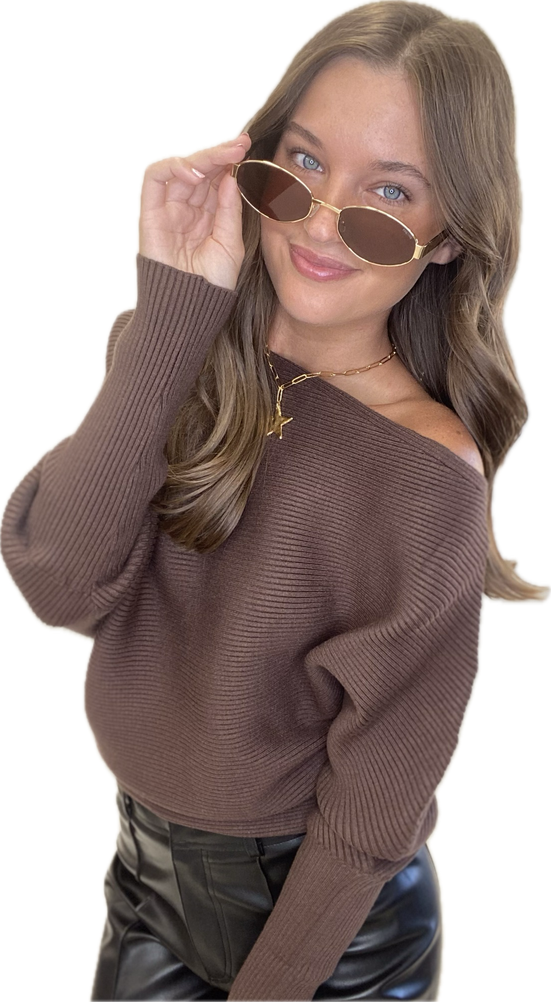 Ribbed Dark Chocolate Sweater