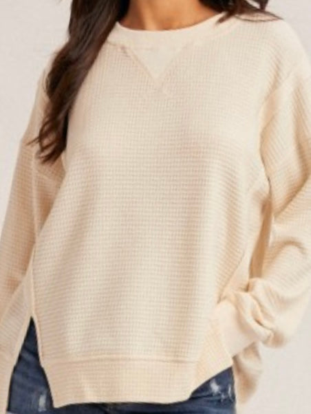 Waffle Knit Top