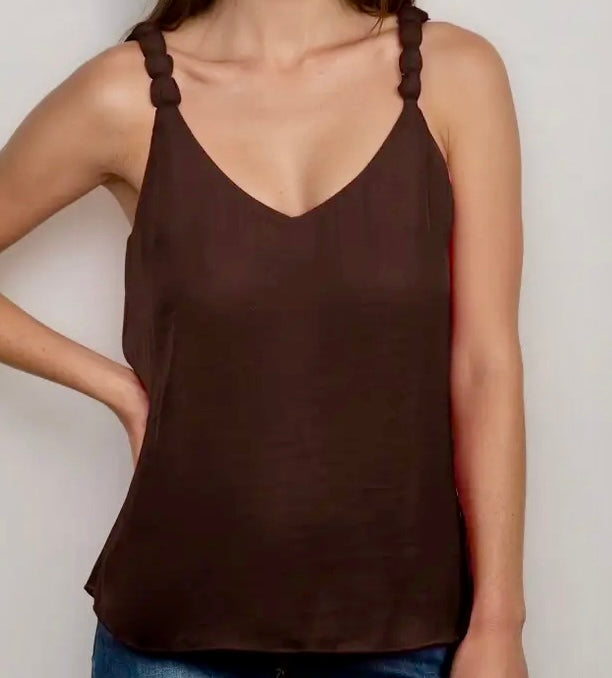 Chocolate V Neck Tank