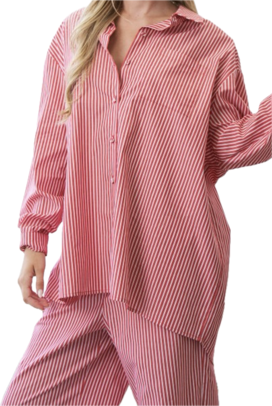 Striped Pajama Set