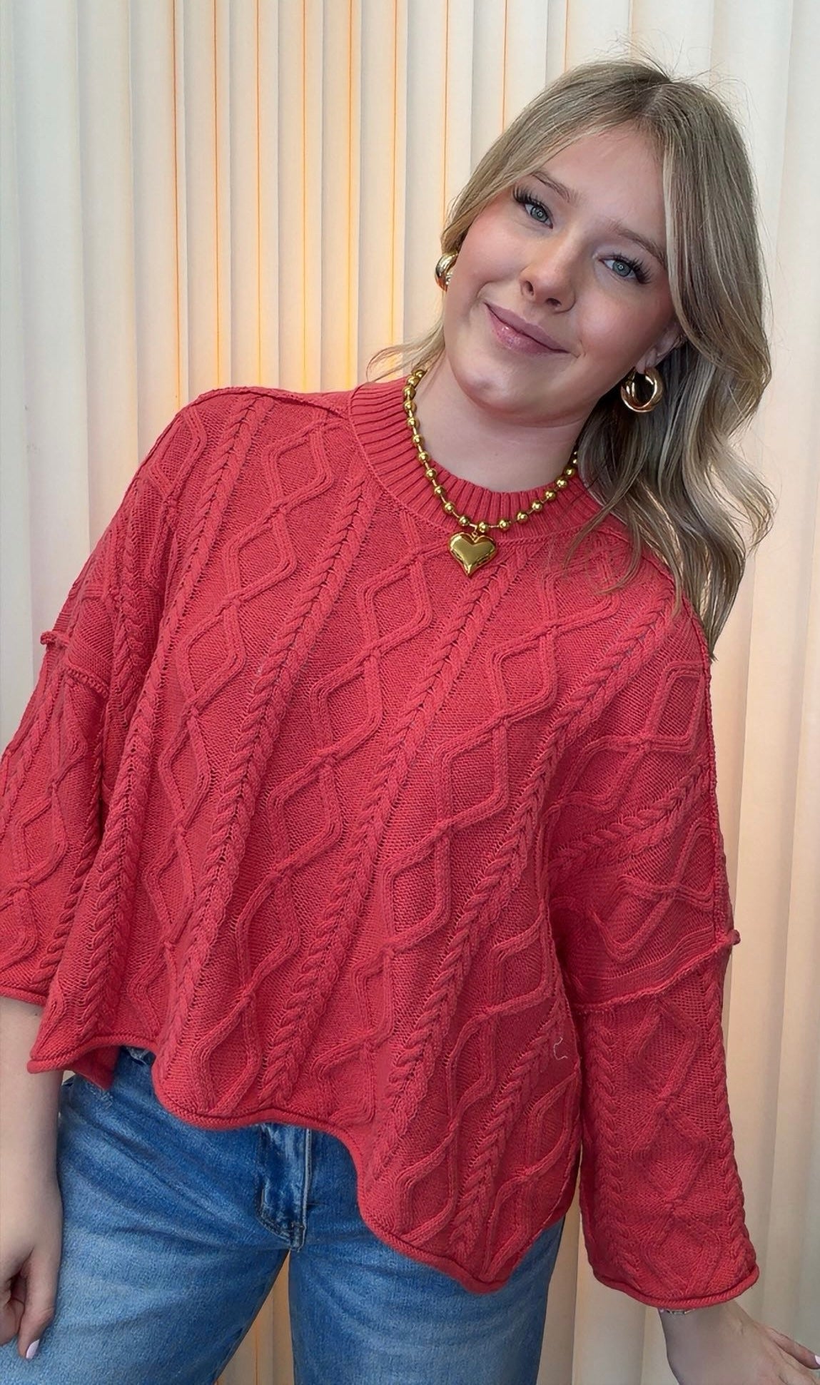 Dusty Red Sweater