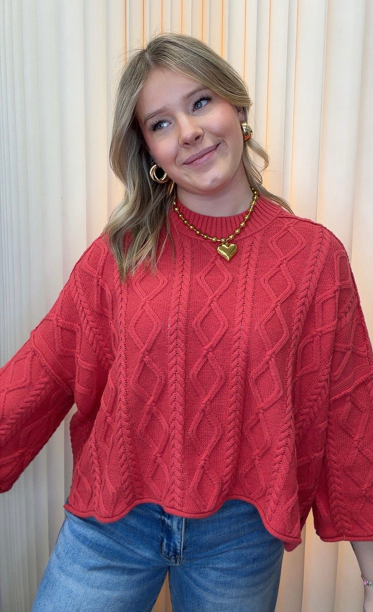 Dusty Red Sweater