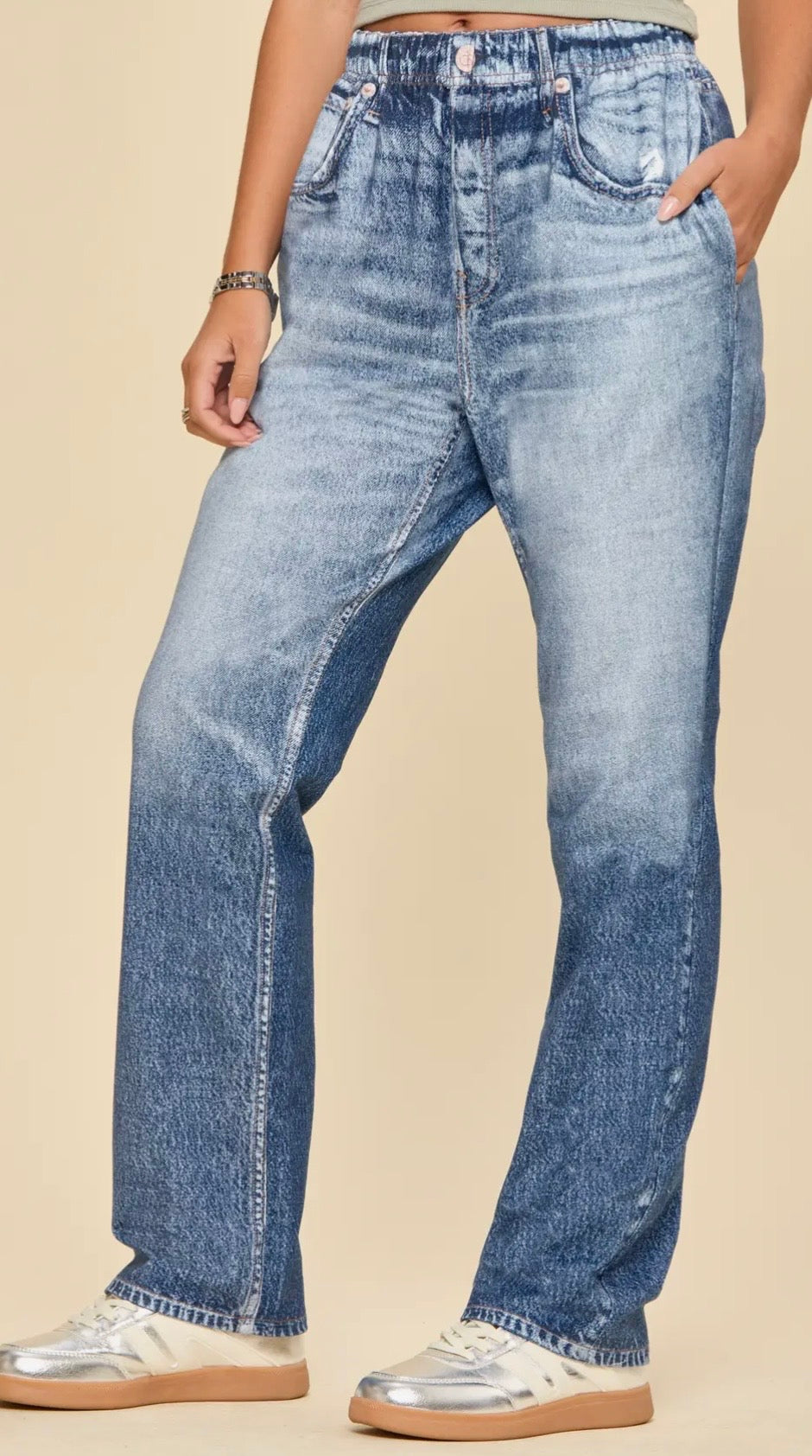 Straight Leg Sweatpant Denim