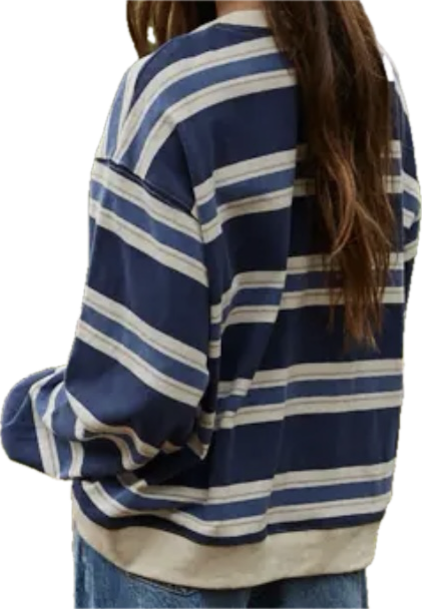 Striped Crew Neck Top