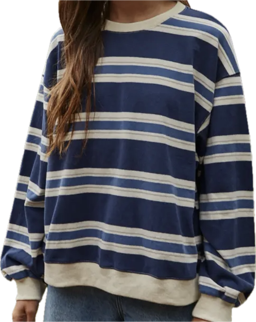 Striped Crew Neck Top
