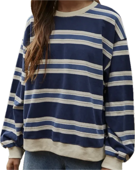 Striped Crew Neck Top