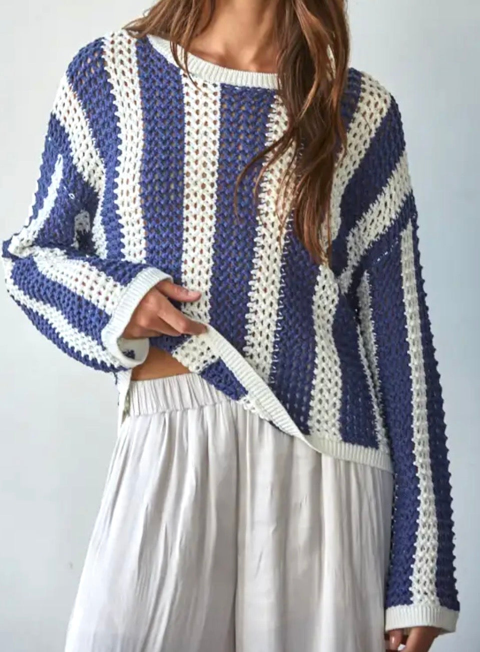 Vertical Stripe Sweater
