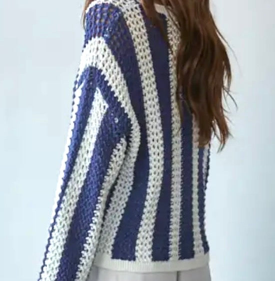 Vertical Stripe Sweater