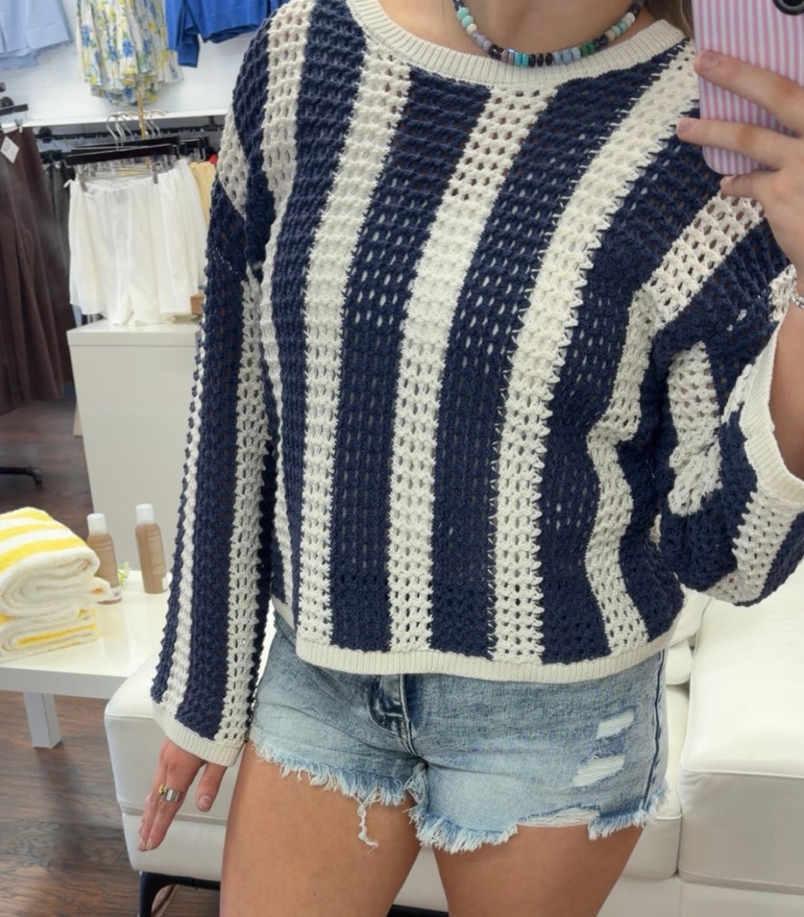 Vertical Stripe Sweater