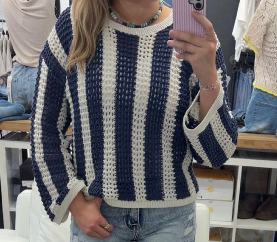 Vertical Stripe Sweater