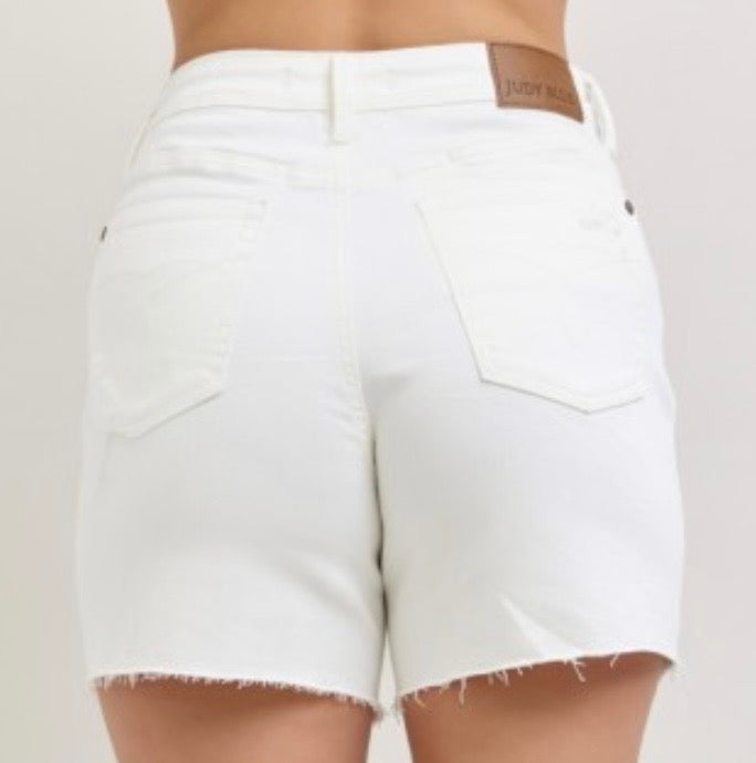 White Denim Shorts
