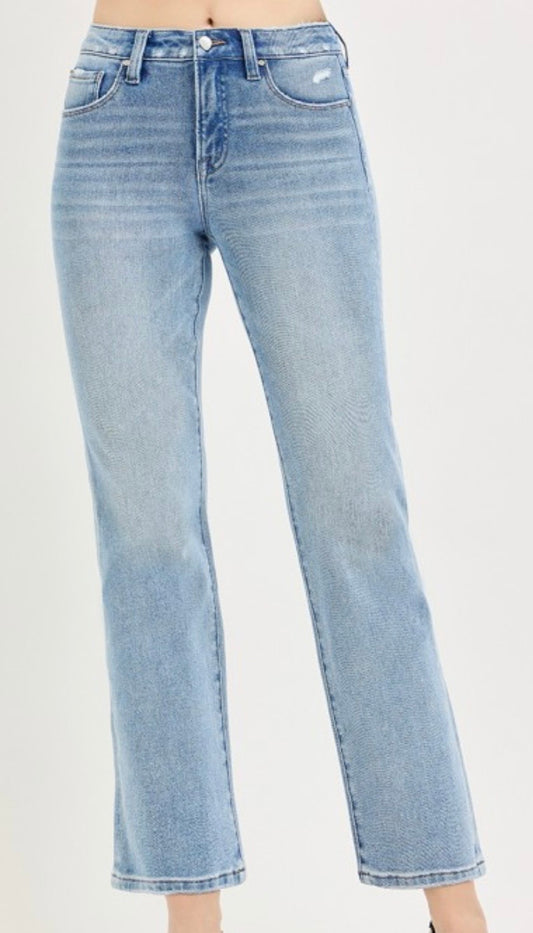 Mid Rise Ankle Jean