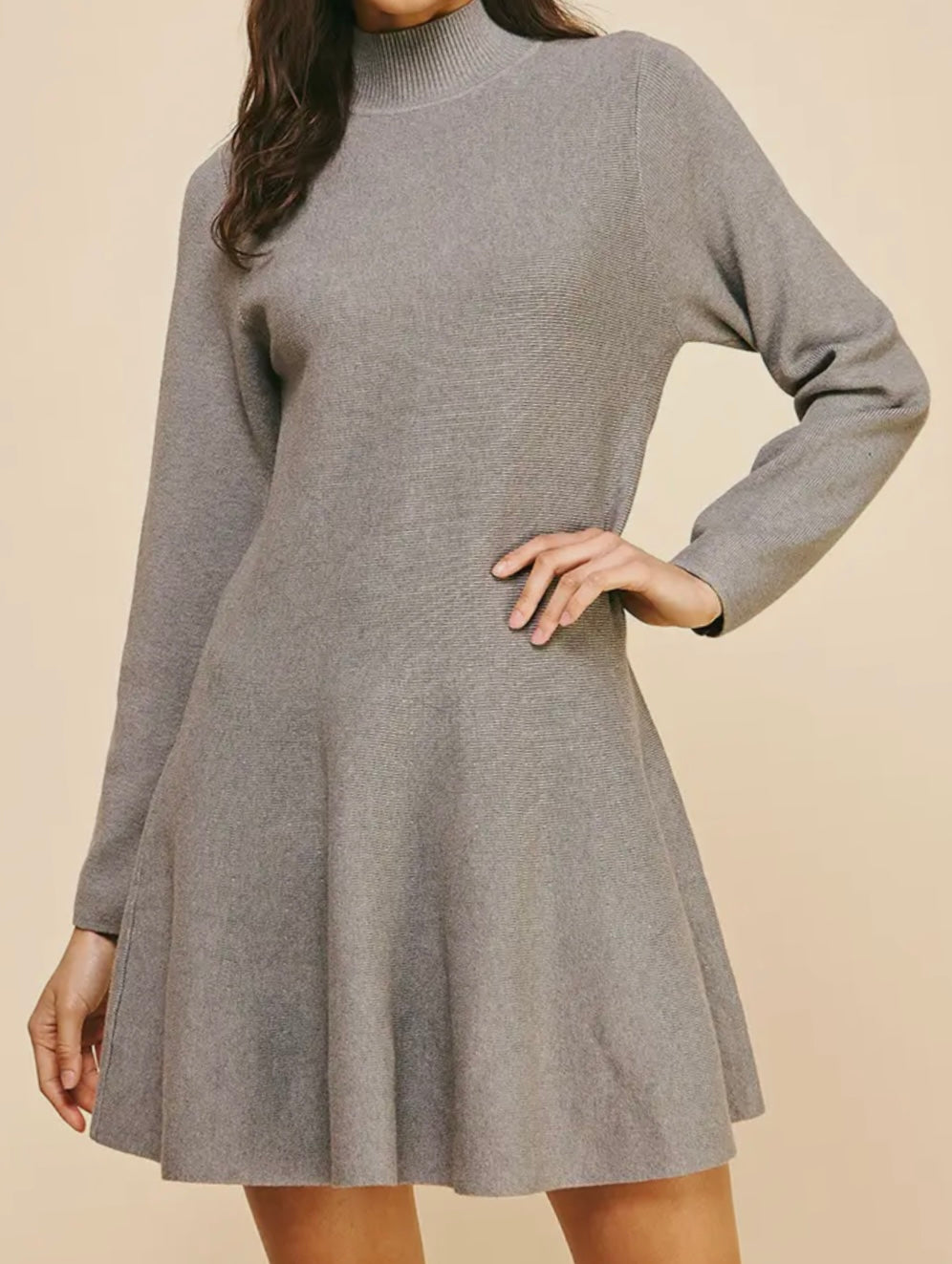 Gray Sweater Dress