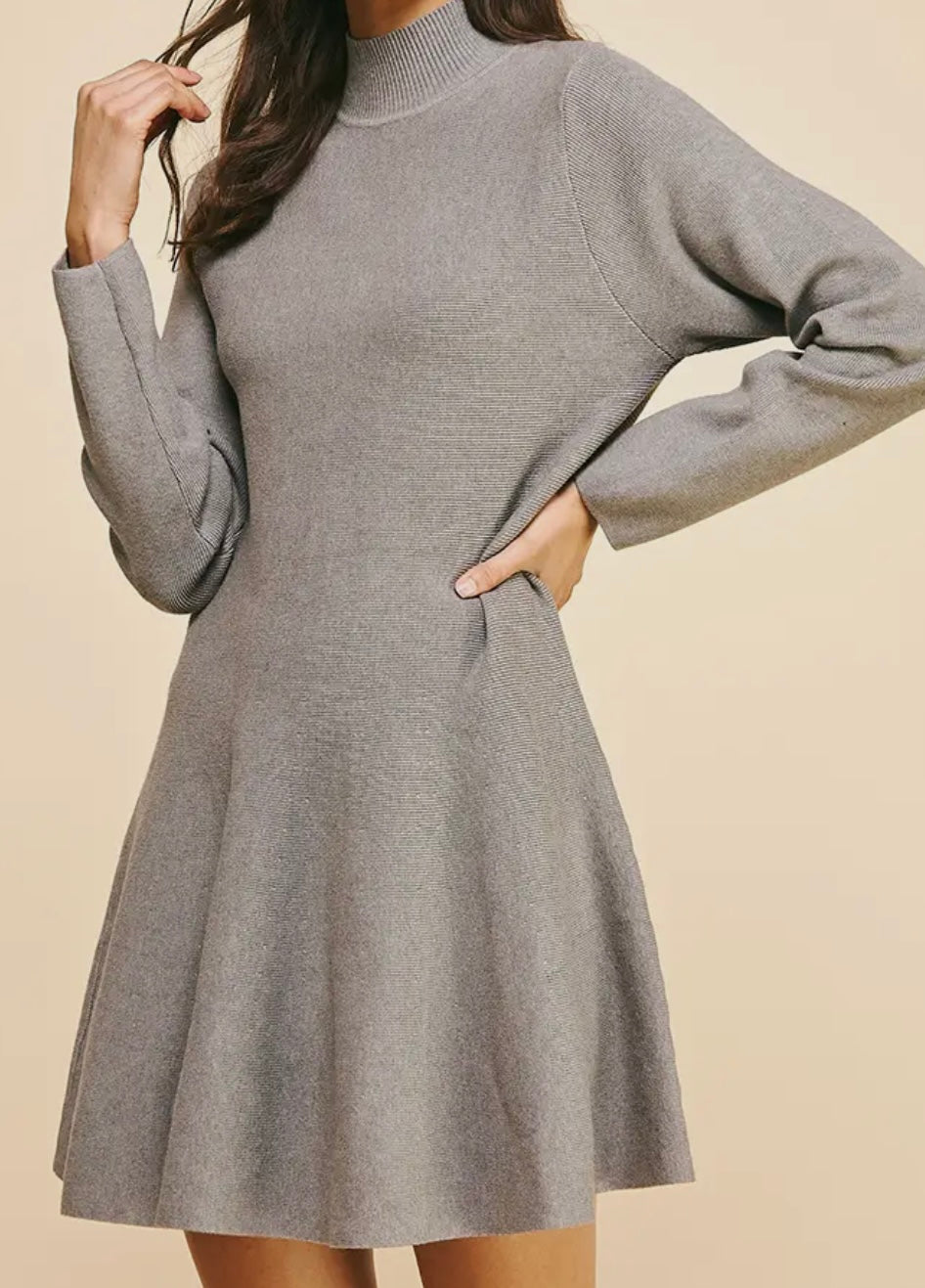 Gray Sweater Dress