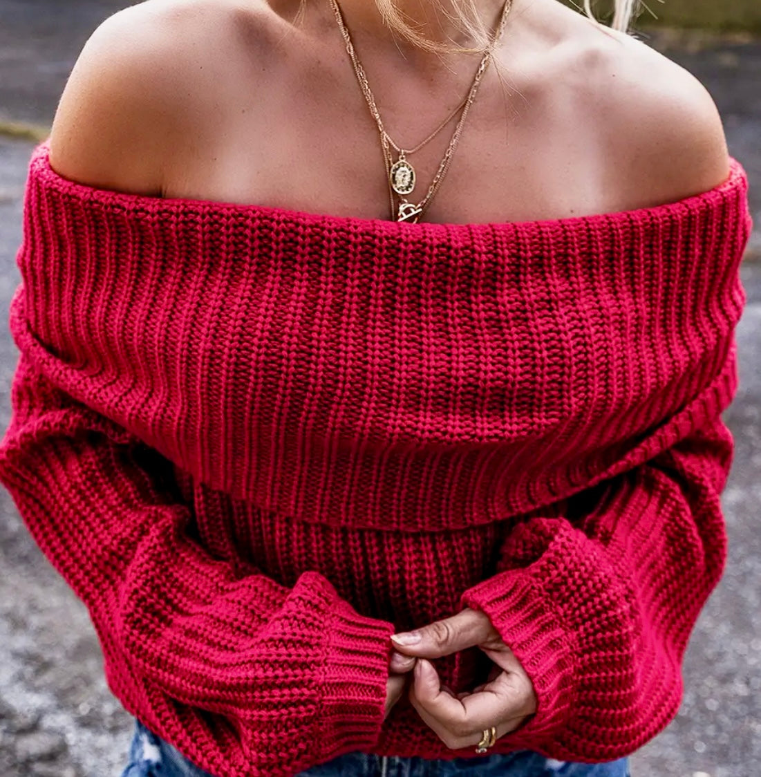 Red Off Shoulder