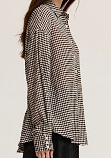 Black Gingham Shirt