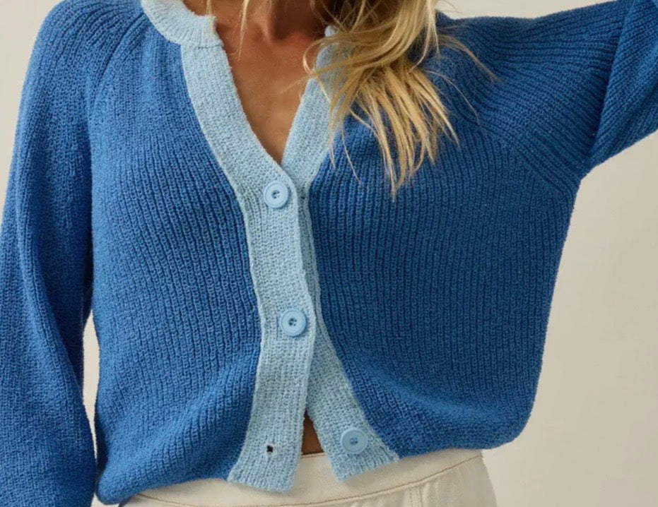 V Neck Button Cardigan