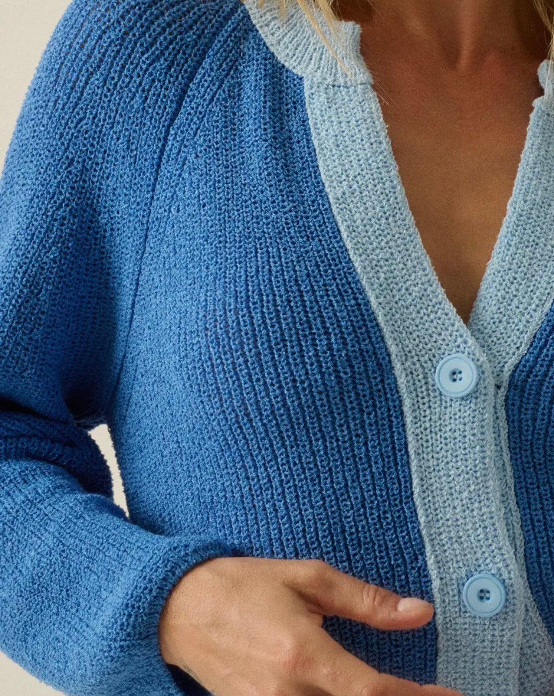 V Neck Button Cardigan