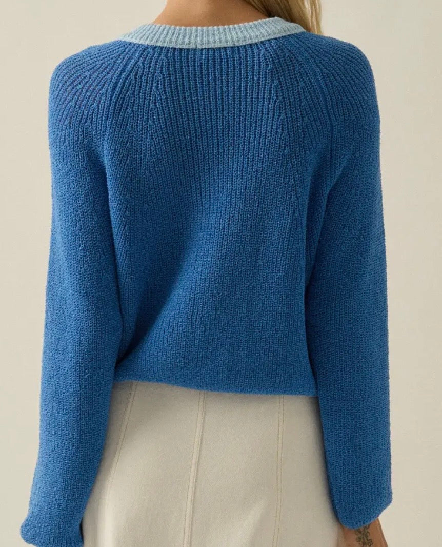V Neck Button Cardigan