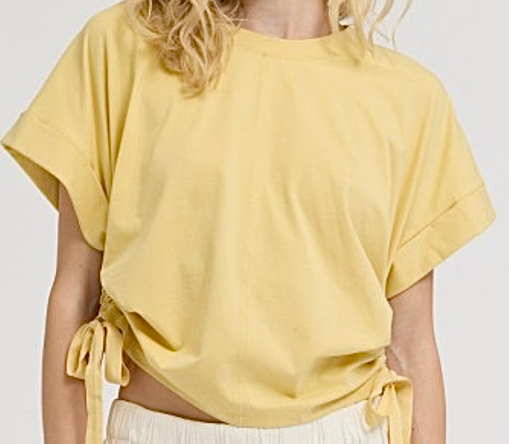 Jersey Drawstring Top