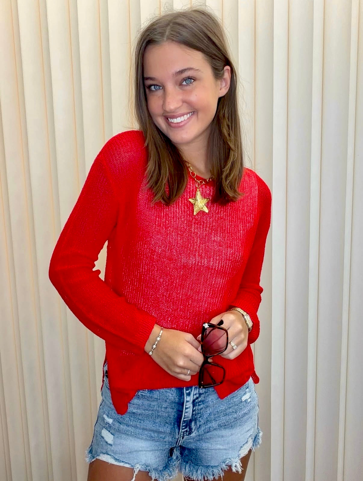 Red Knit Sweater