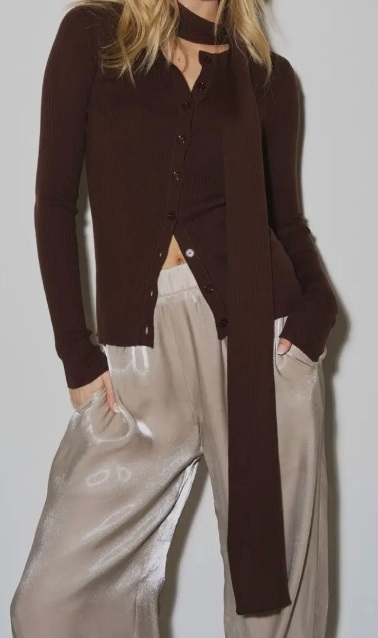 Scarf Cardigan Combo