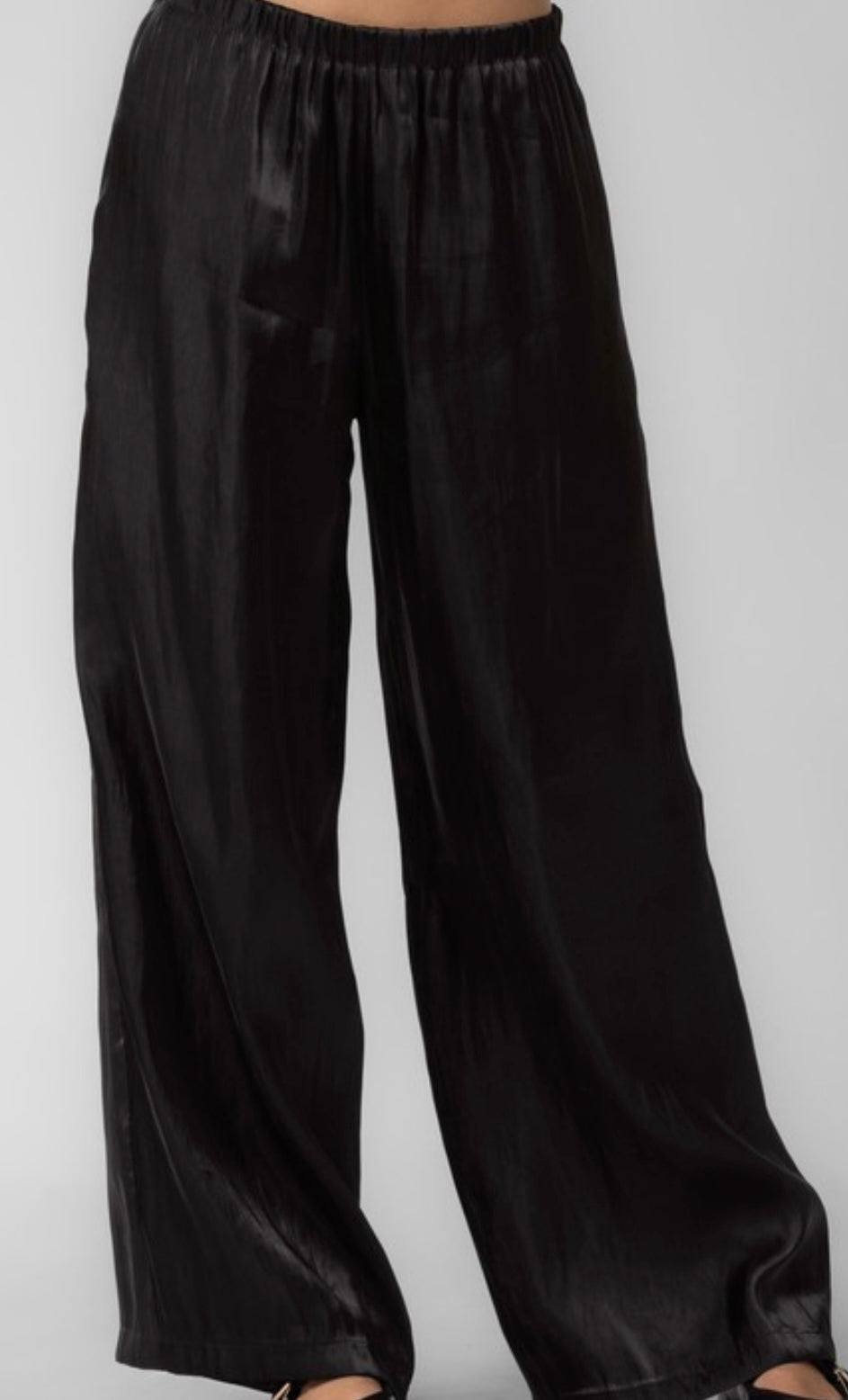 Wide Leg Satin Pants