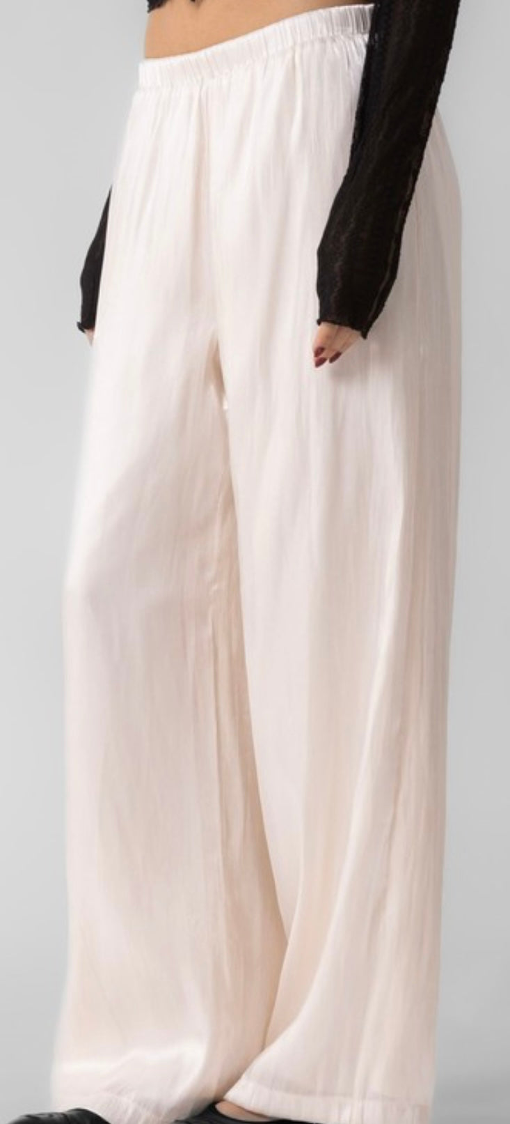 Wide Leg Satin Pants