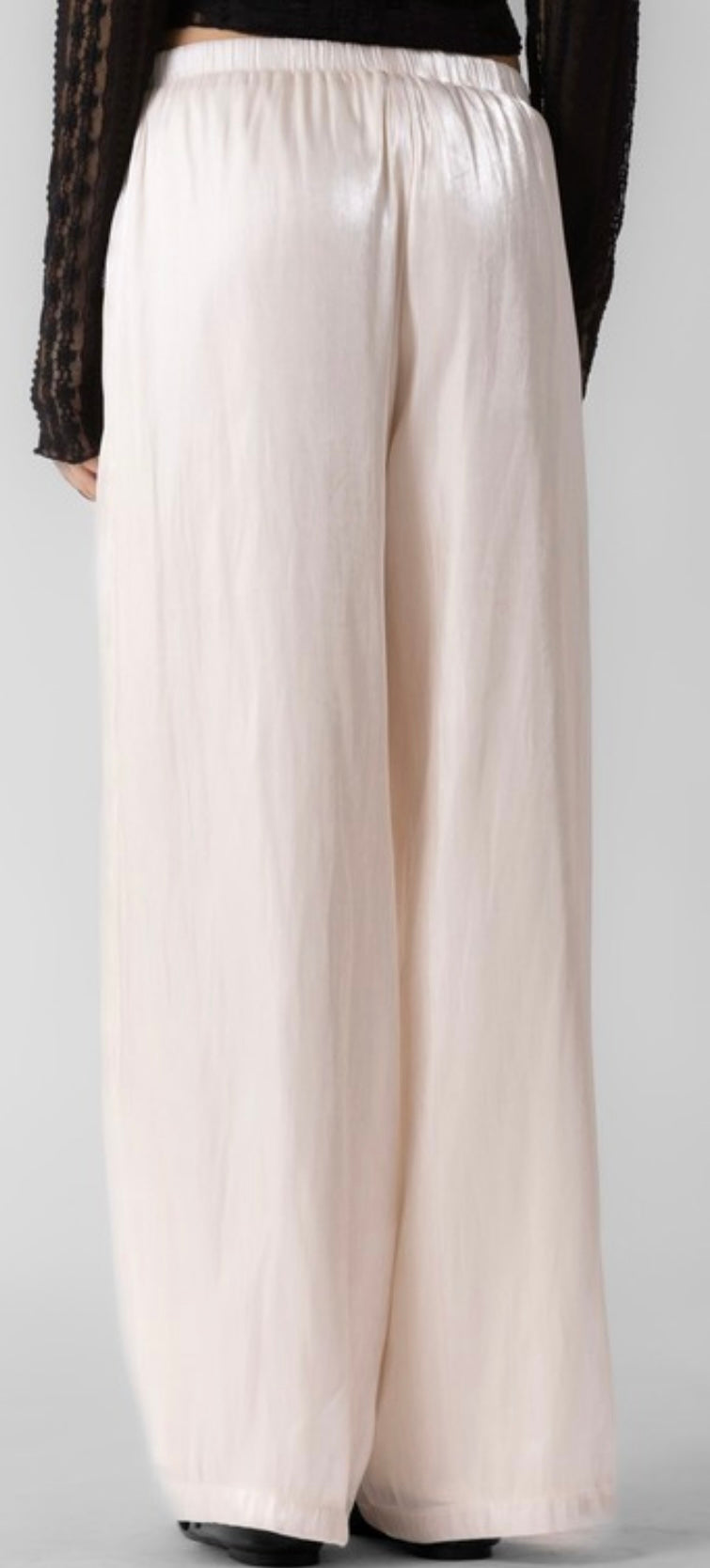 Wide Leg Satin Pants