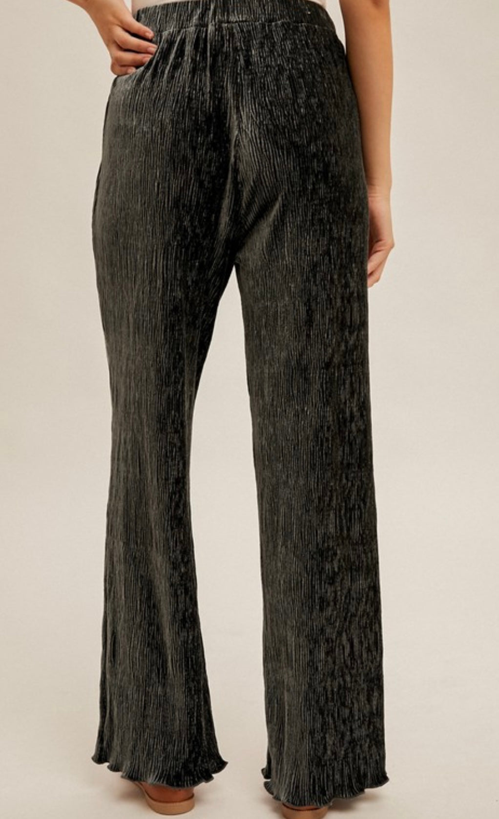 Crinkle Velvet Pants