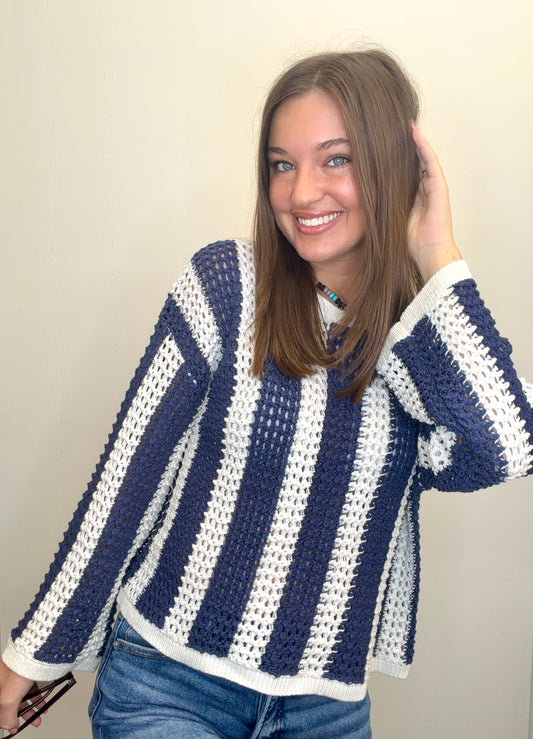 Vertical Stripe Sweater