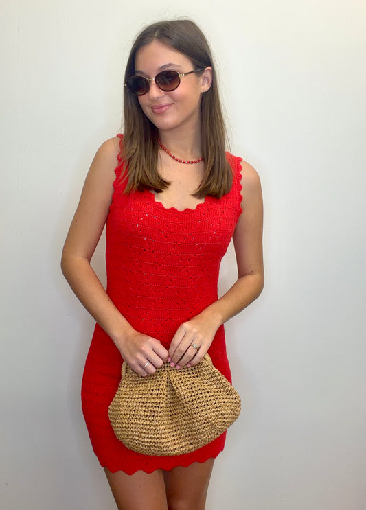 Crochet Mini Dress