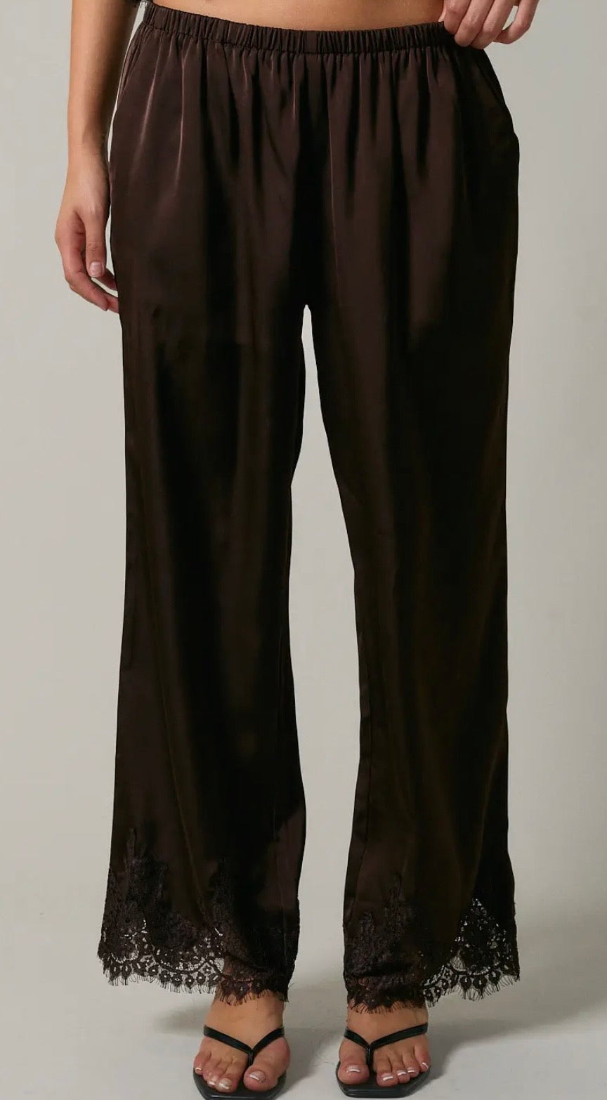 Satin & Lace Pants