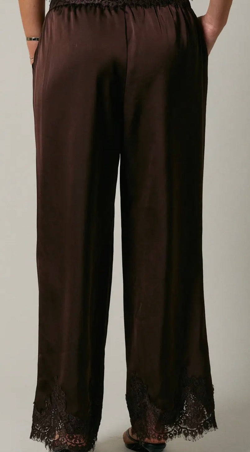 Satin & Lace Pants