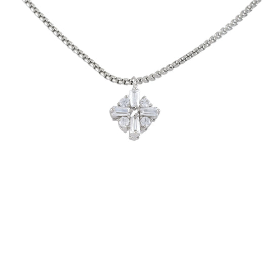 RHOMBUS ZIRCONIA NECKLACE