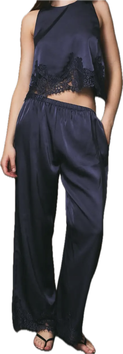Satin & Lace Pants