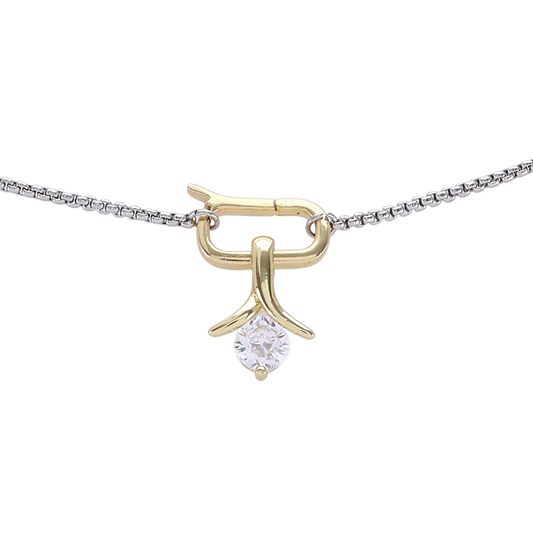 SOLITAIRE LILY NECKLACE