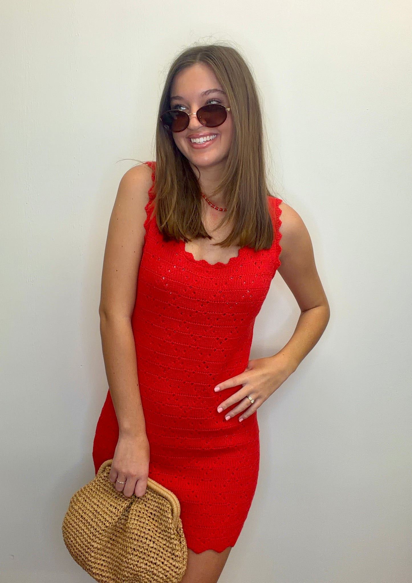 Crochet Mini Dress