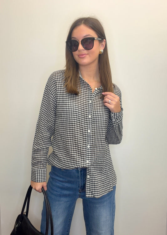 Black Gingham Shirt