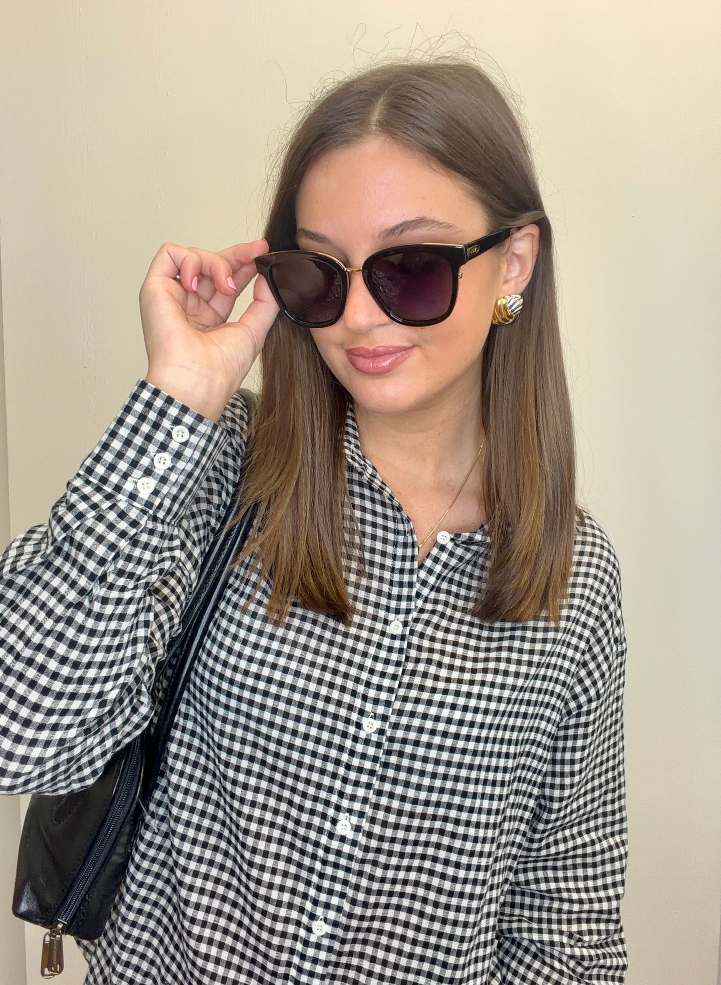 Black Gingham Shirt