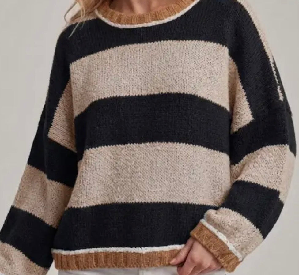 Wide Stripe Sweater
