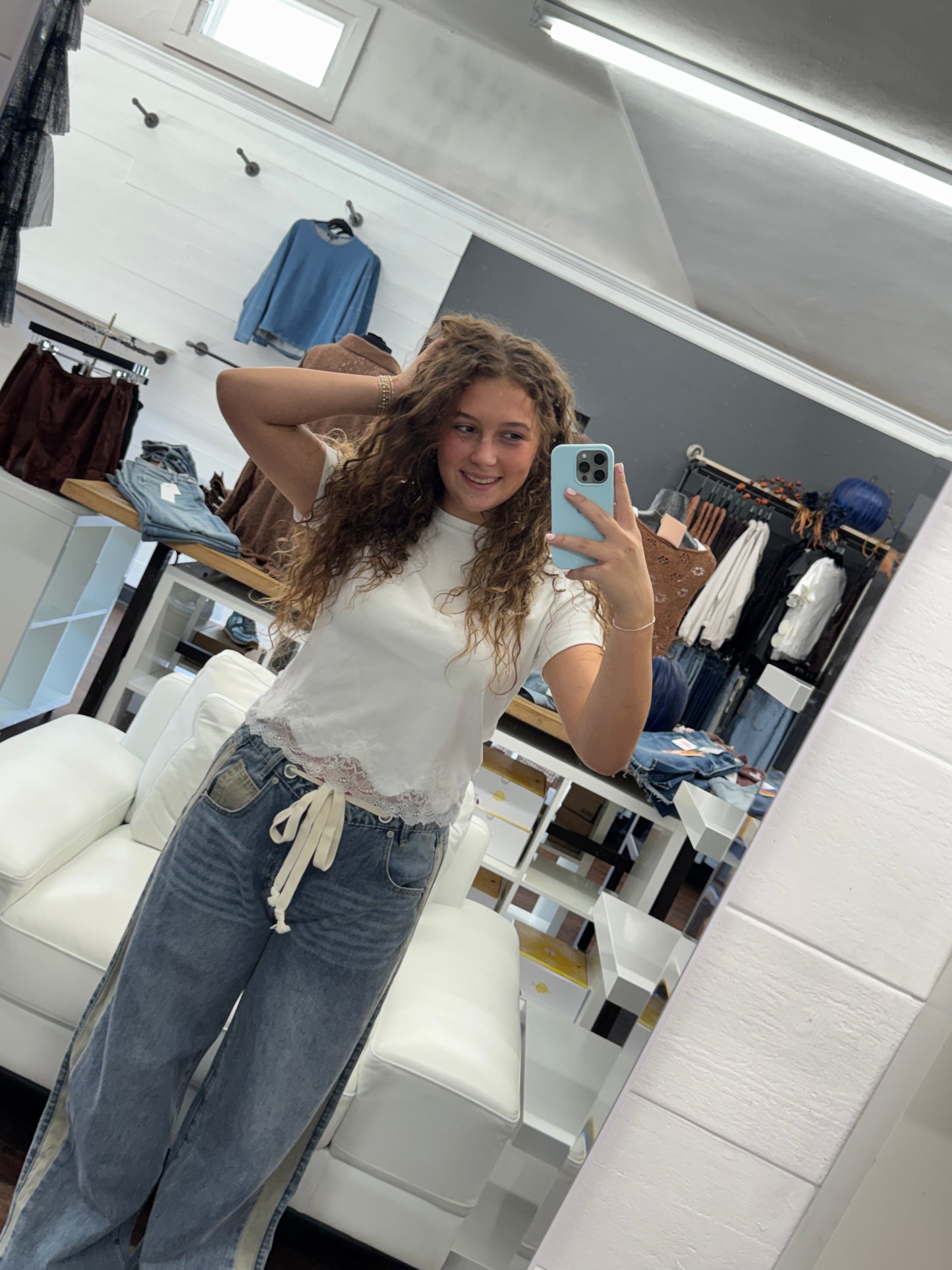 Athletic Stripe Jeans