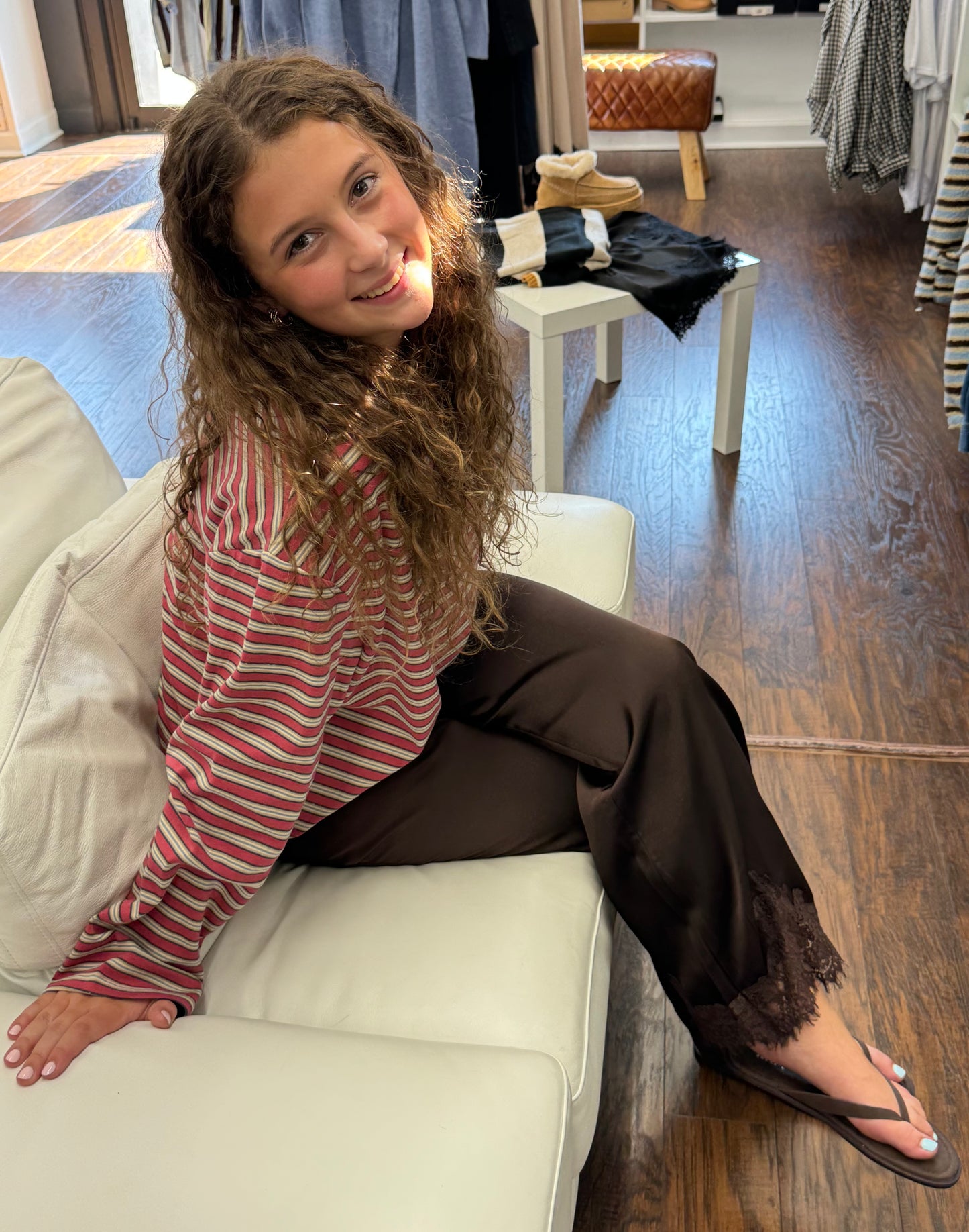 Striped Lounge Top