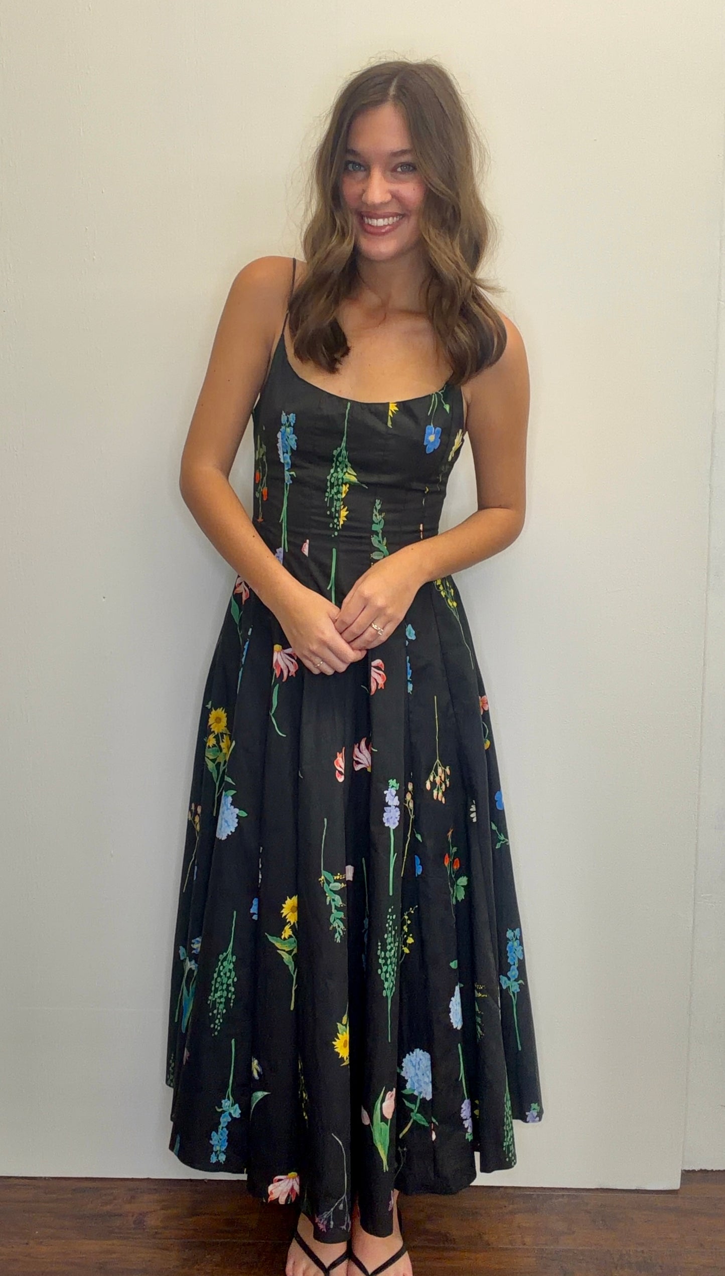 Black Floral Maxi