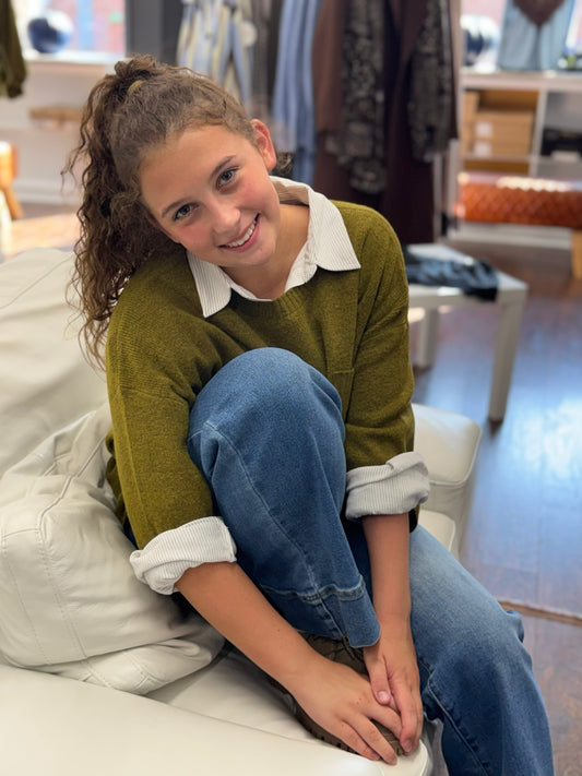 Scallop Hem Sweater