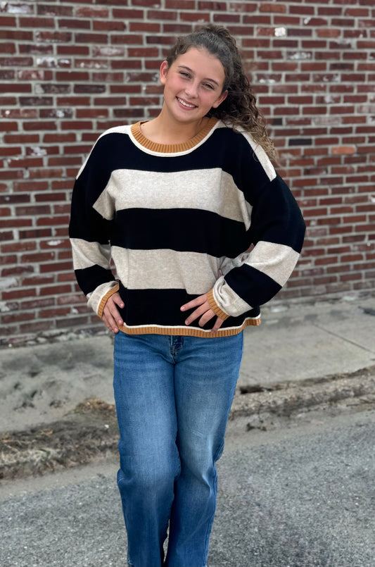 Wide Stripe Sweater