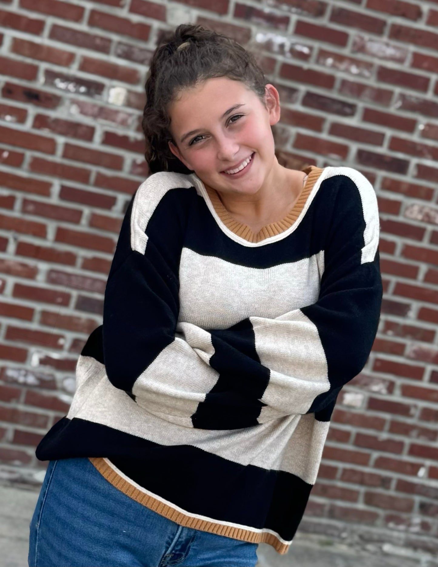 Wide Stripe Sweater