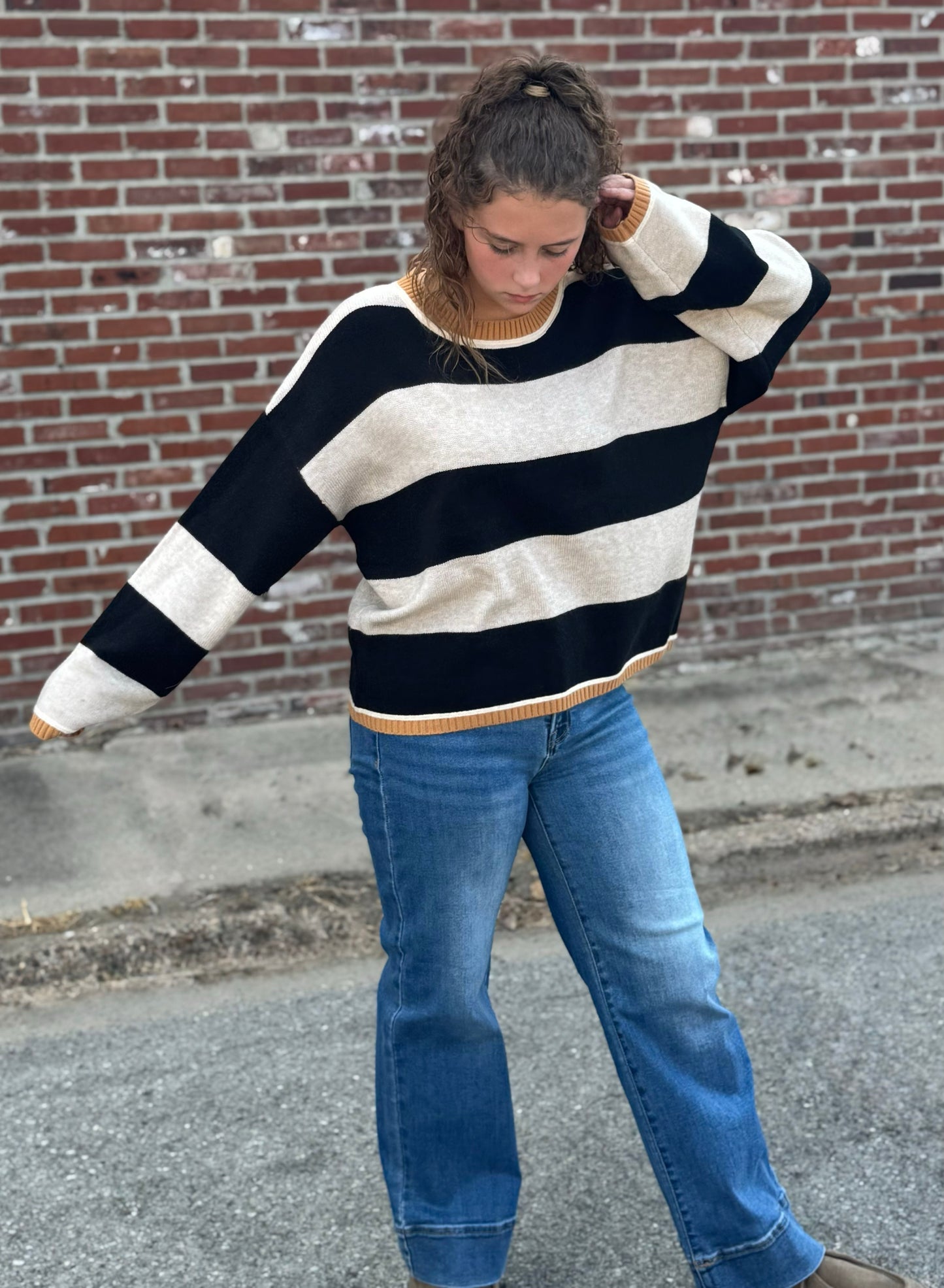Wide Stripe Sweater